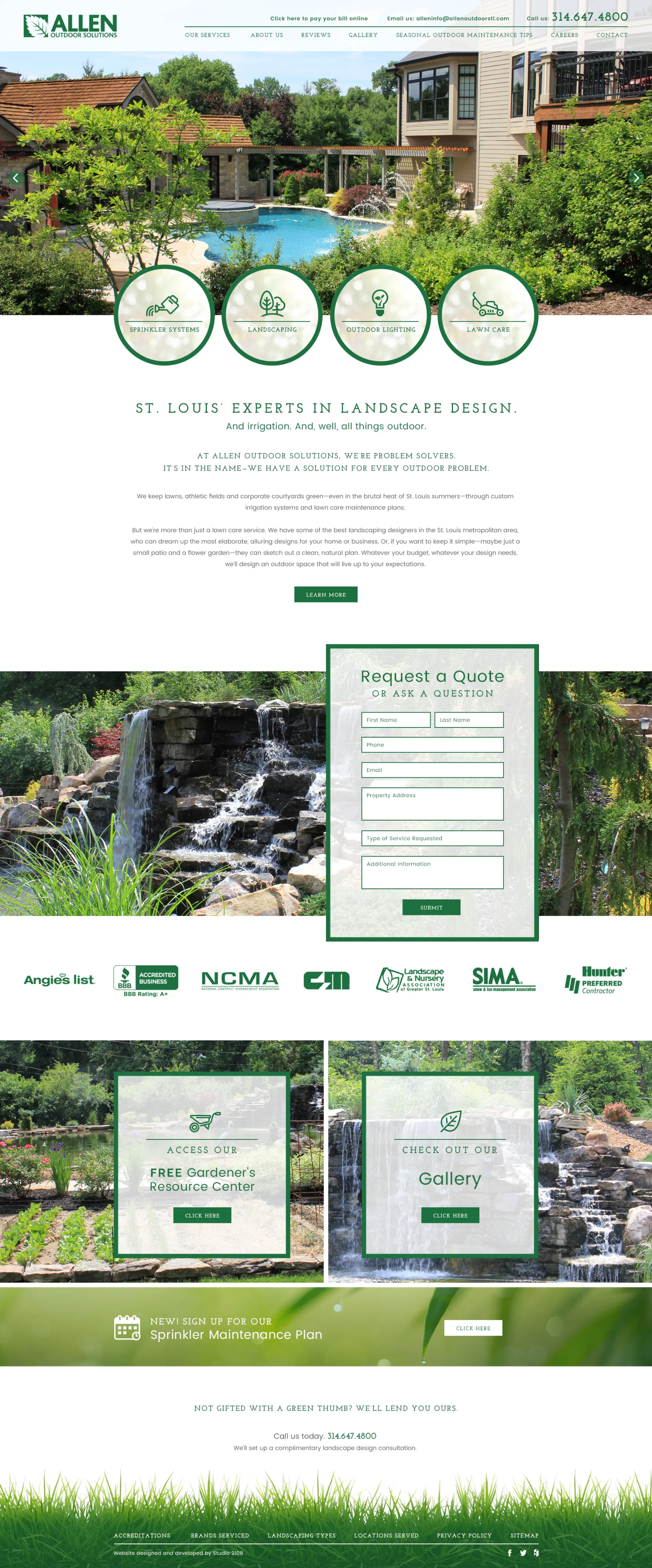 Allen Outdoor website