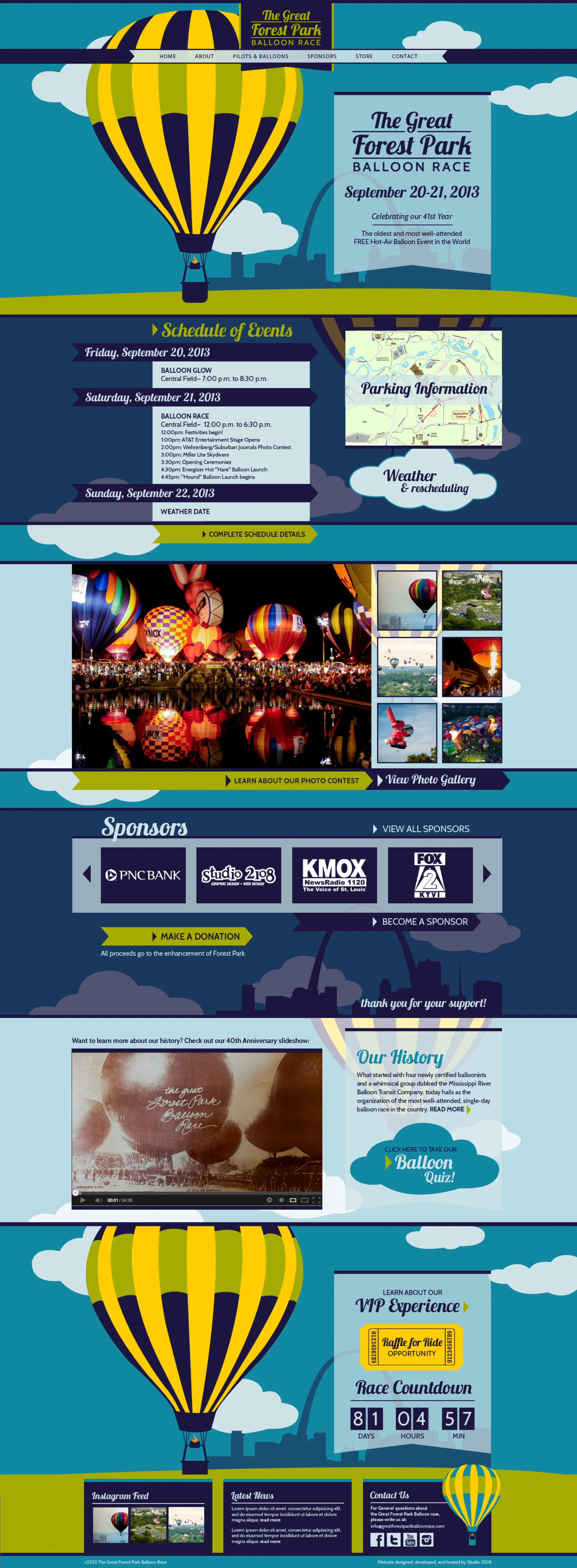 Ballon Race Website
