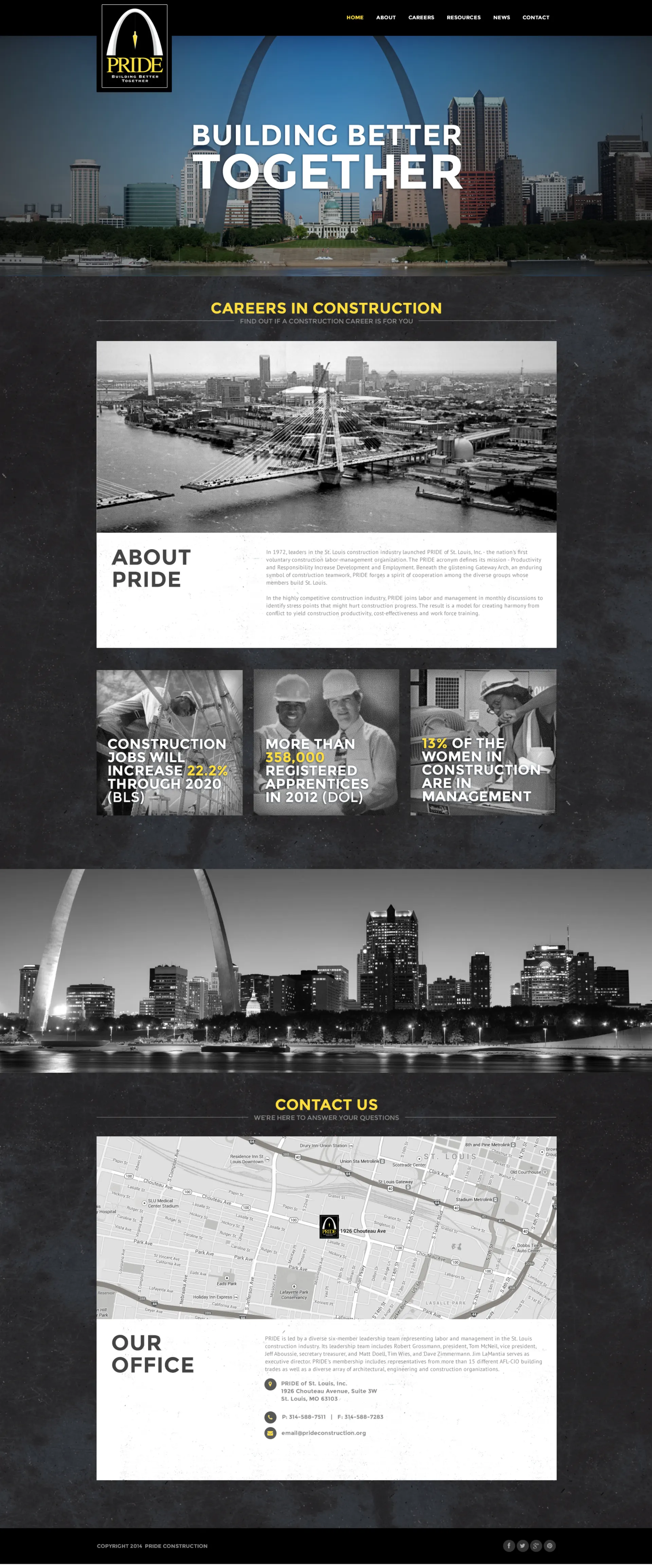 Prideconstruction Homepage