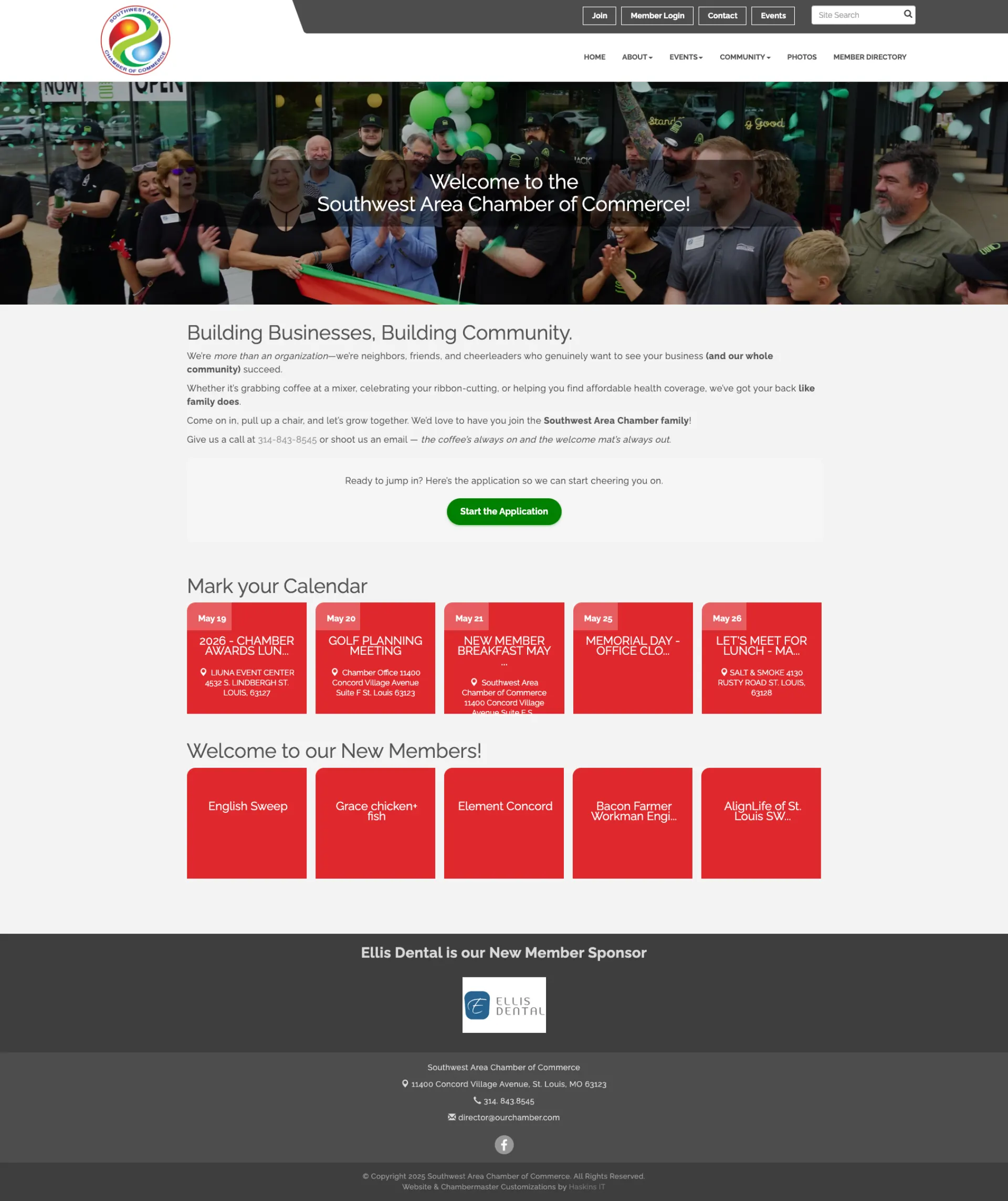 Southwest Area Chamber of Commerce website